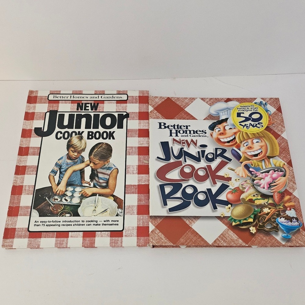 Better Homes and Gardens Junior Cookbooks 1984 Vintage & 2004 50th Anniversary